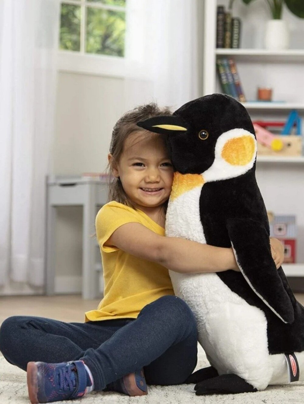 Plush Penguin Toy - Black and White Soft Stuffed Penguin